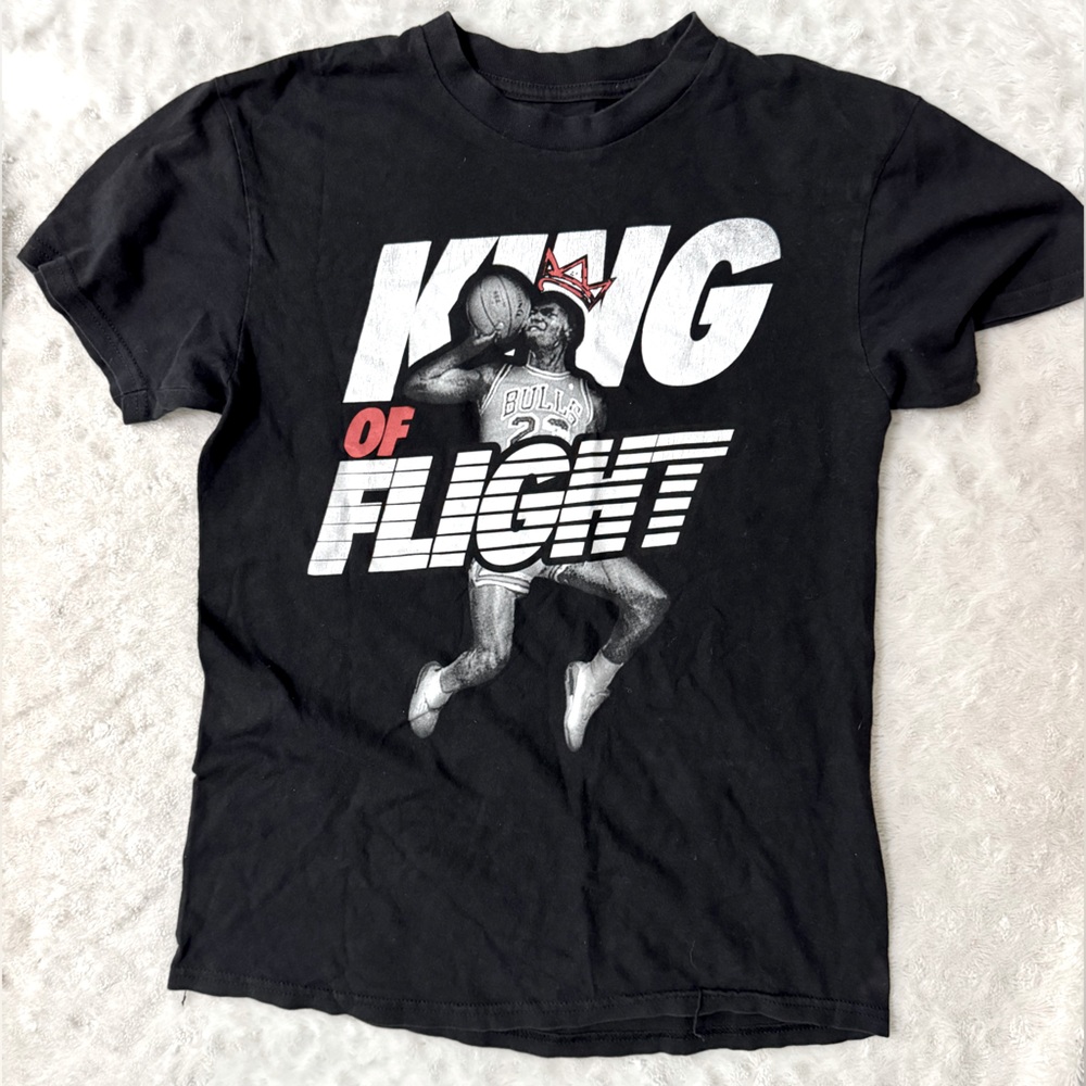 THC THE HOLY COUTURE King Of Flight Chicago Bulls Retro Tee Shirt